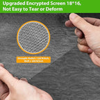 Replacement Window Screens, 48X118 Inch Durable Window Screen Mesh - Image 3