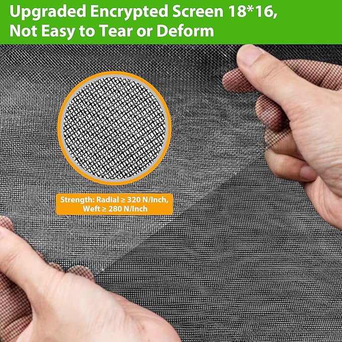 Replacement Window Screens, 48X118 Inch Durable Window Screen Mesh - Image 3