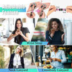 Universal Phone Lanyard with Wrist Strap, Adjustable Crossbody Cell Phone - Image 3