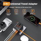 TESSAN Universal Travel Adapter 28W, International Power Adapter - Image 4