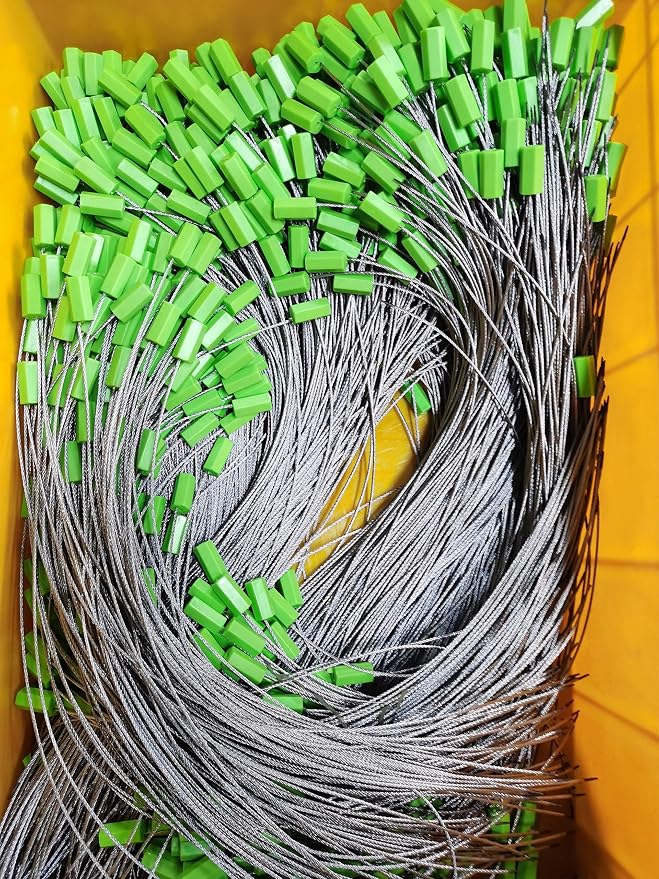20" Cable Seals Tamper Proof Security Tags Steel Wire Seal Numbered Garden - Image 4