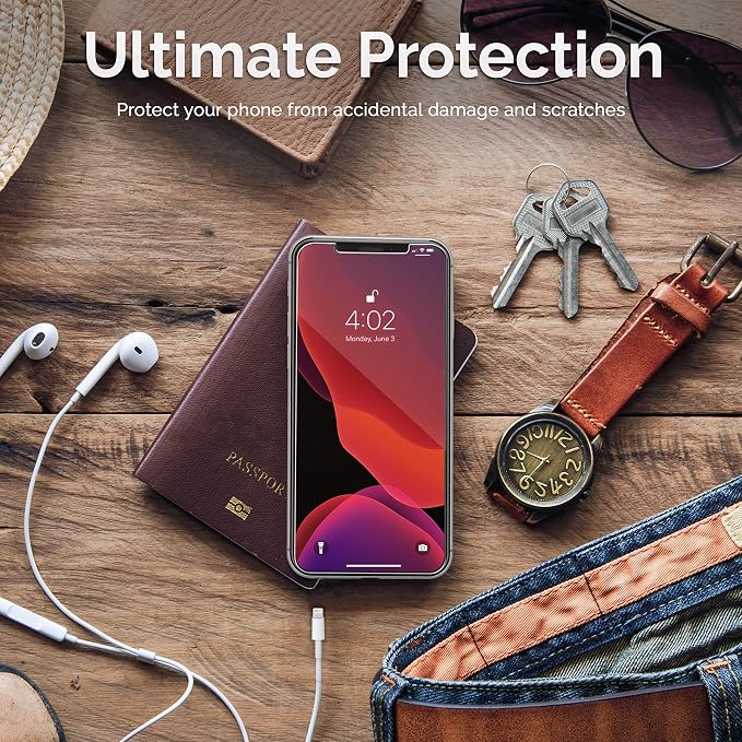 Power Theory Designed for iPhone Xs Max Screen Protector Tempered Glass - Image 8