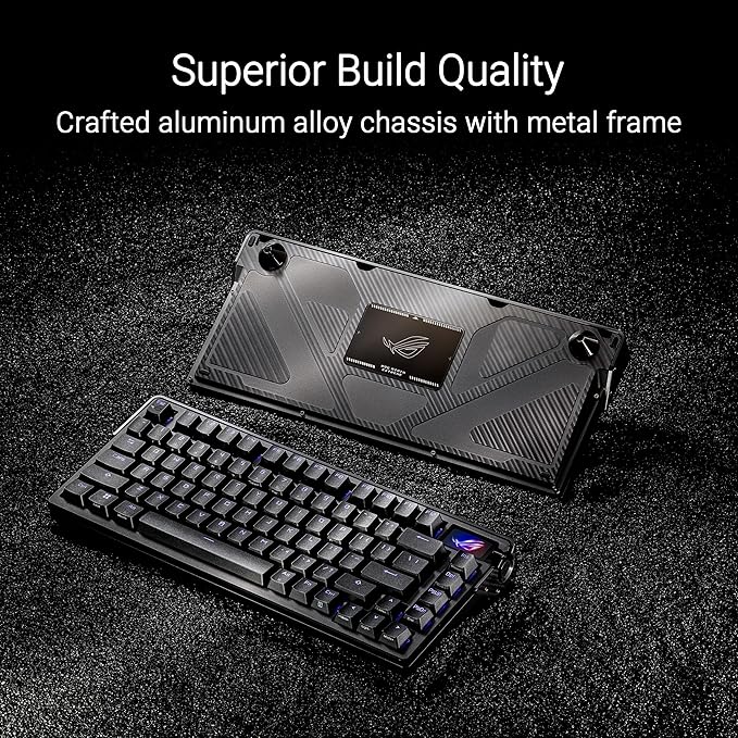 ROG Azoth Extreme 75 Custom Gaming Keyboard, Aluminum Chassis, Carbon Fiber - Image 2