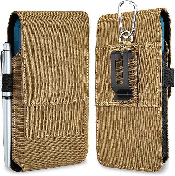 BECPLT for iPhone 17 Pro 17 16/15/14/13/12/11 Pro Belt Case Nylon Phone Holster by BECPLT