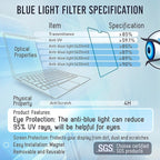 VINTEZ Magnetic Blue Light Screen Protector Compatible - Image 9